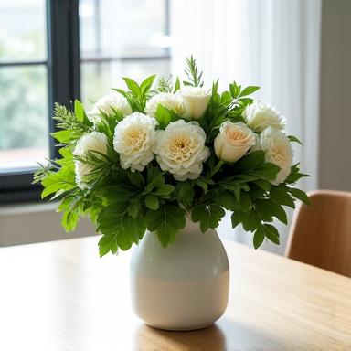 Gubahan bunga meja moden