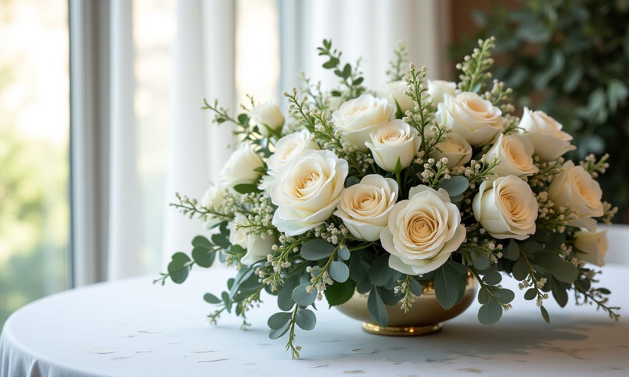 Gubahan bunga perkahwinan yang mewah dan elegan